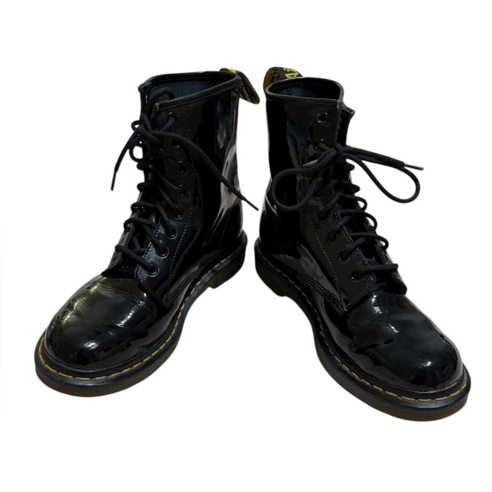 Dr. Martens 1460 Black Patent Combat Boots Size 9